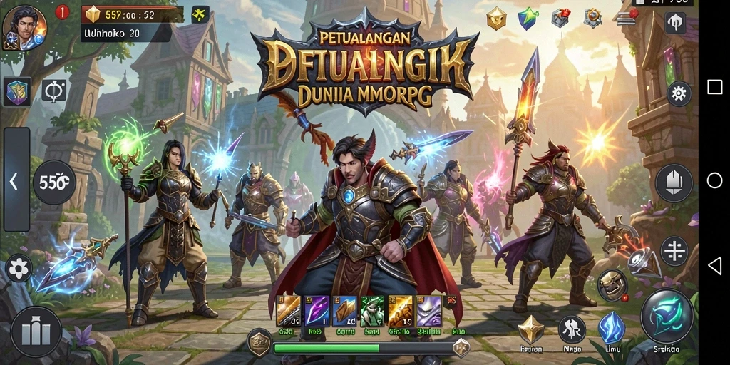 Tampilan menakjubkan dalam gameplay MMORPG 55RP.