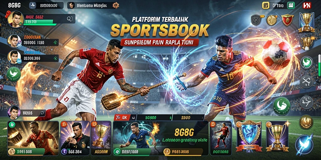 Screenshot gameplay 8G8G menampilkan taruhan olahraga yang seru.
