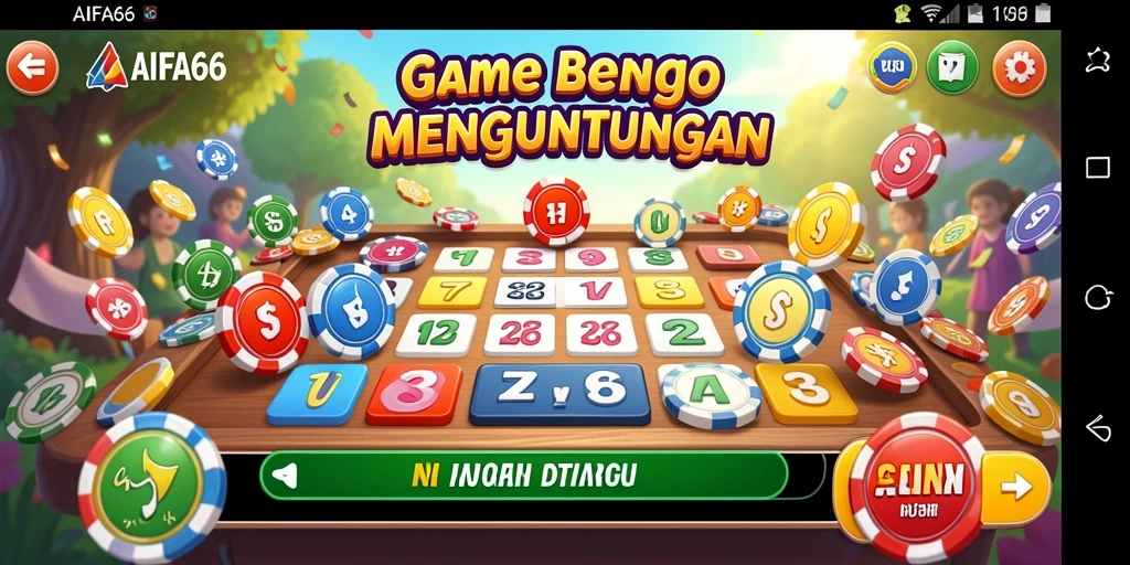 Screenshot gameplay AIFA66 yang menampilkan suasana permainan Bingo yang seru.