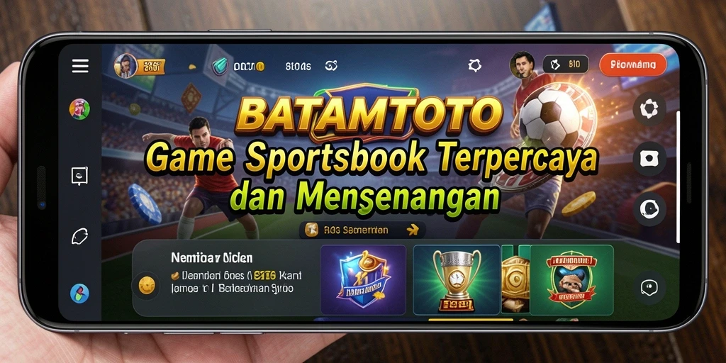 Tangkapan layar utama BATAMTOTO menampilkan berbagai opsi taruhan olahraga.