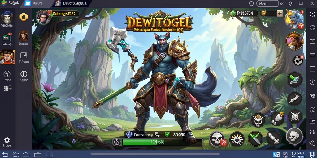 Tangkapan layar DEWITOGEL menampilkan aksi pertarungan menarik dalam dunia RPG.