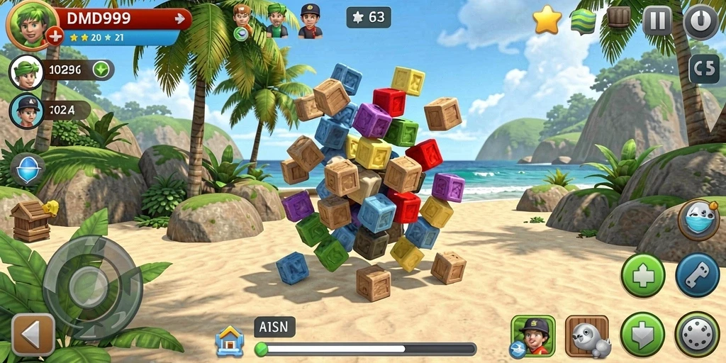 Tampilan gameplay seru dan menantang dari DMD999.