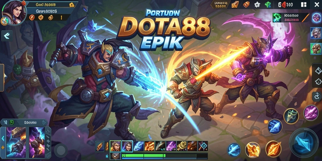 Tampilan gameplay DOTA88 yang mendebarkan dan menantang.