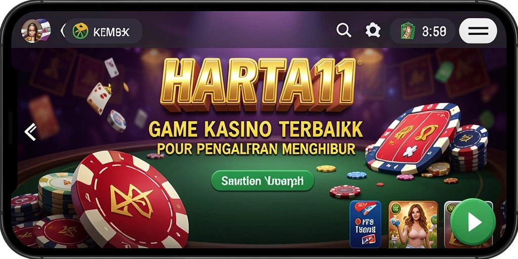 Tampilan gameplay HARTA11 yang menarik dengan berbagai pilihan permainan Kasino.