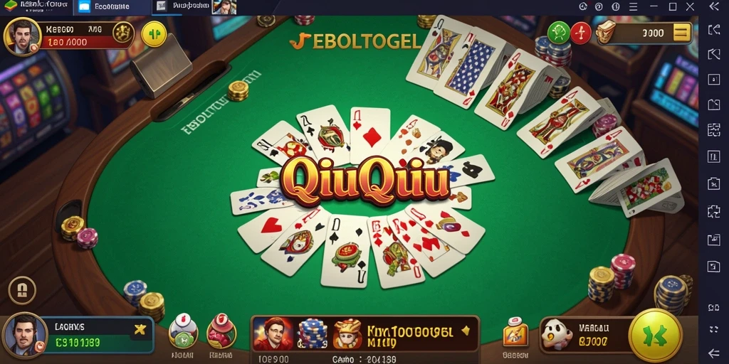 Tampilan gameplay QiuQiu yang seru dan menantang.