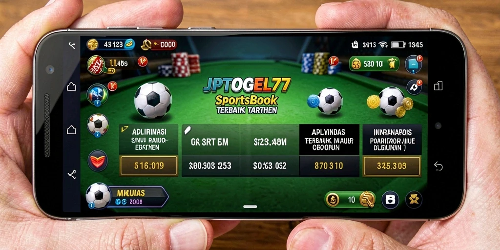 Tampilan layar utama JPTOGEL77 dengan berbagai pilihan taruhan olahraga.