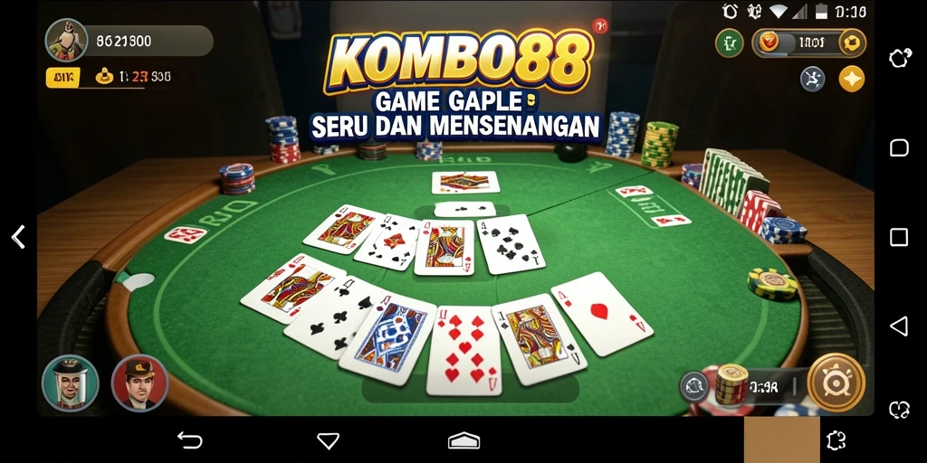Tangkapan layar <strong>KOMBO88</strong> menampilkan gameplay Gaple yang seru.