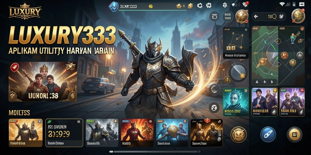 Screenshot utama LUXURY333 menampilkan antarmuka yang ramah pengguna.