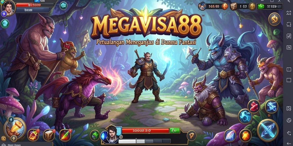 Cuplikan gameplay <strong>MEGAVISA88</strong> menunjukkan aksi petualangan yang mendebarkan.