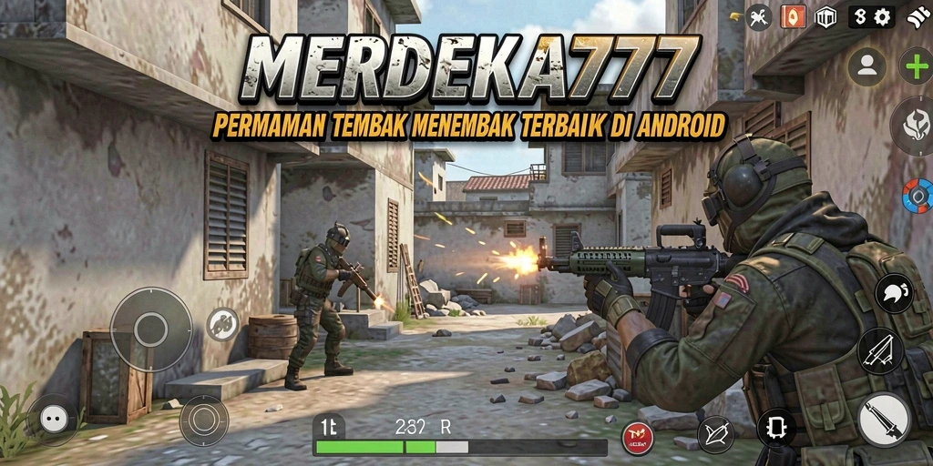 Gameplay menarik dalam MERDEKA777 dengan aksi tembak menembak intens.