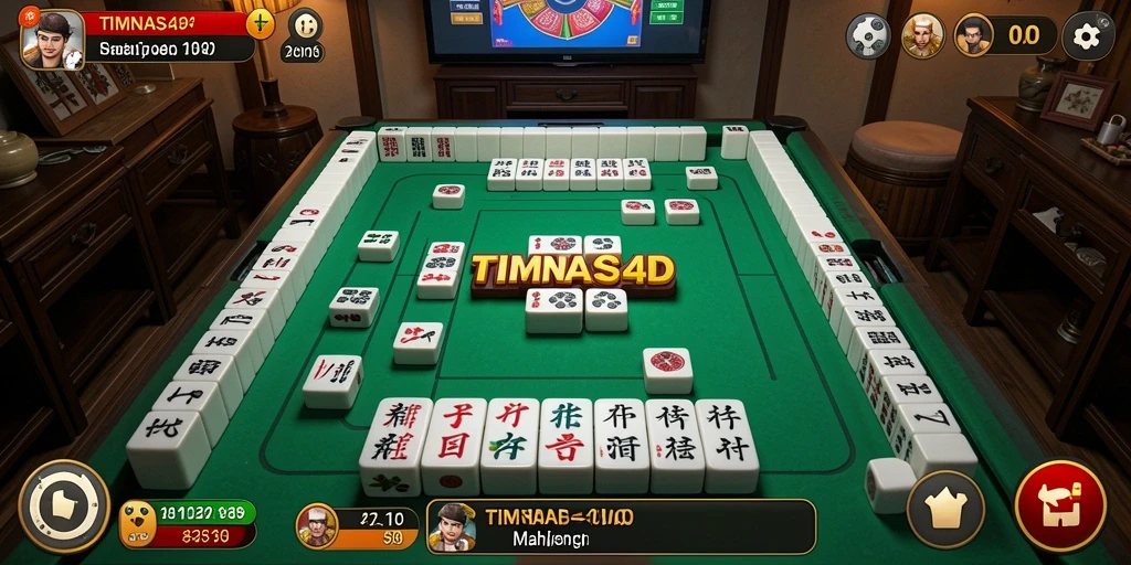 Menampilkan aksi seru dalam permainan Mahjong di TIMNAS4D.