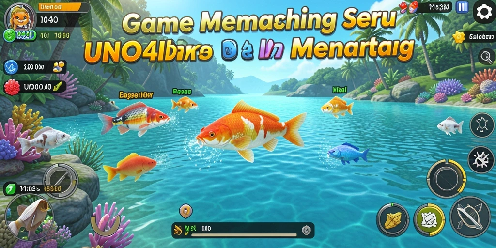 Screenshot gameplay menarik dari <strong>UNO4D</strong> saat memancing.